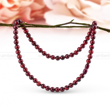 Ожерелье из натурального вишневого балтийского янтаря