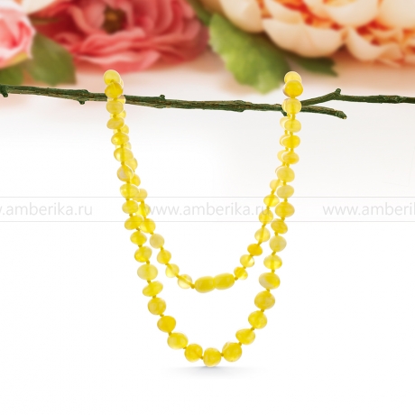 Ожерелья из натурального лимонного балтийского янтаря