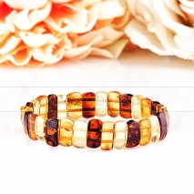 Браслет классический из природного Балтийского янтаря. 