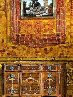 комод, янтарная комната, 18 век