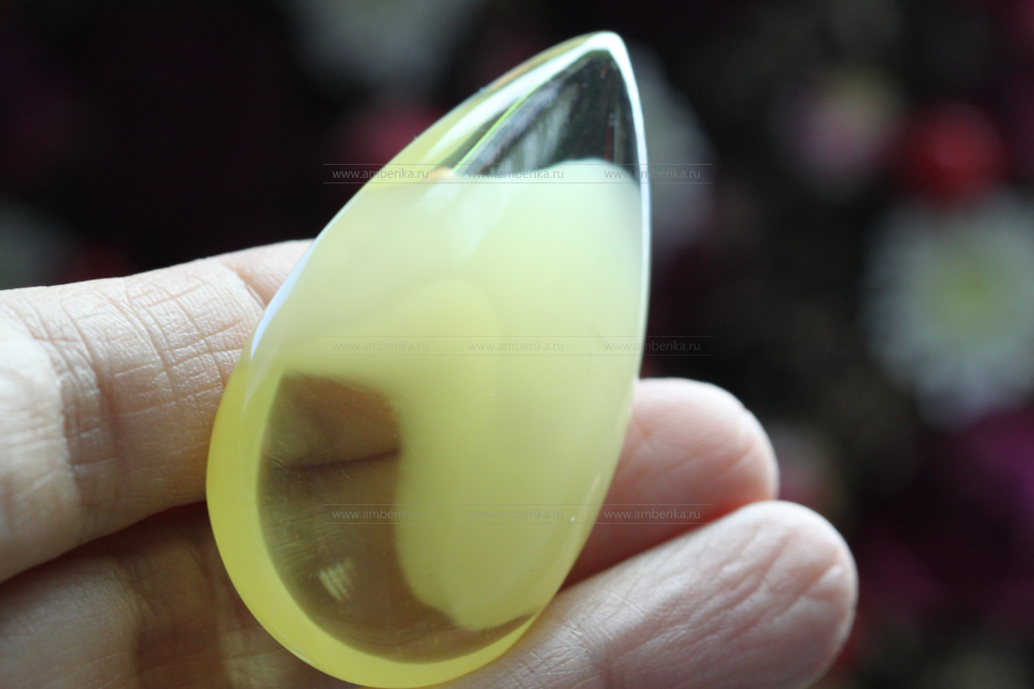 Янтарь природный карибский форма "Капля". Артикул 11325, артикул 11325